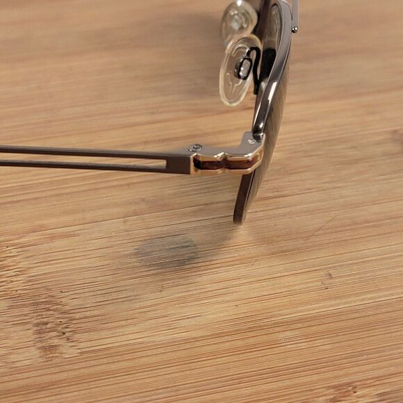 Charmant Eyeglasses Wire Rectangular Frames Only Japan 55[]16 140 EU7723 BR - Picture 7 of 9